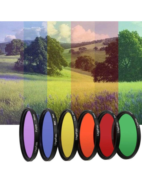Juego de Filtros de Lente LINGO 37mm 6 Piezas + Funda y Limpieza