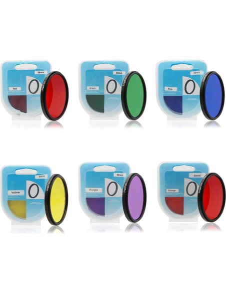 Juego de Filtros de Lente LINGO 37mm 6 Piezas + Funda y Limpieza