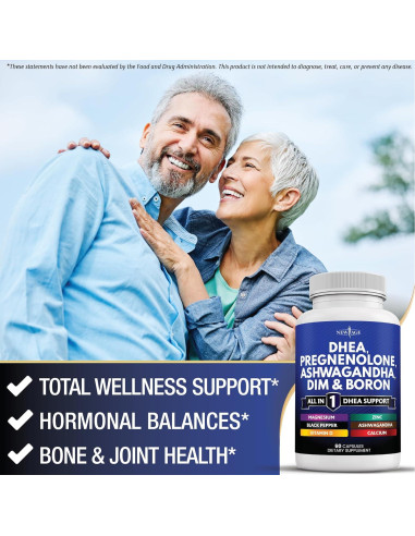 Suplemento DHEA Nueva Era 60 Cápsulas con Pregnenolona y DIM