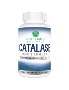 Suplemento de Catalasa Best Earth Naturals 10,000 - 60 Cápsulas