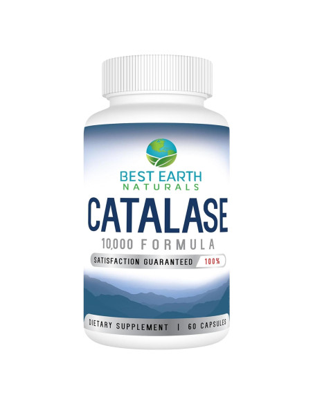 Suplemento de Catalasa Best Earth Naturals 10,000 - 60 Cápsulas