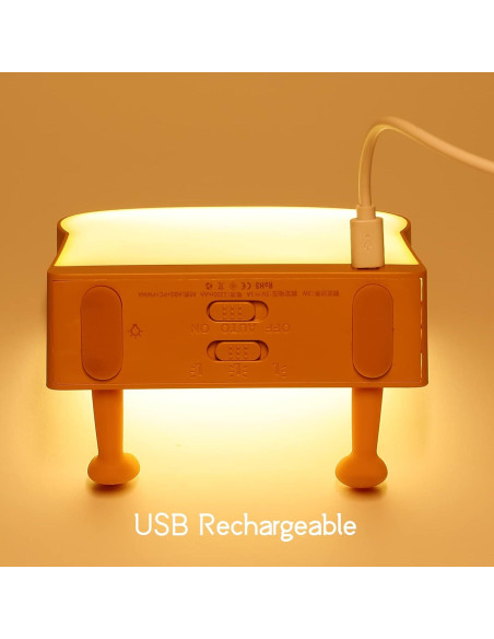 Lámpara Nocturna Kawaii Gato LOVERUIS con Temporizador 1/3h