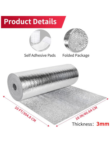 Manta Aislante Doble Cara AggSound 40.64 cm x 3.05 m