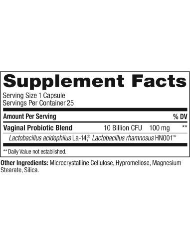 Cápsulas OLLY Happy Hoo-Ha Probioticos Salud Vaginal 25 Unidades