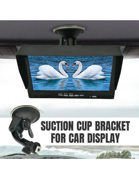 Soporte de Ventosa para Monitor de 7 Pulgadas Tookie Negro