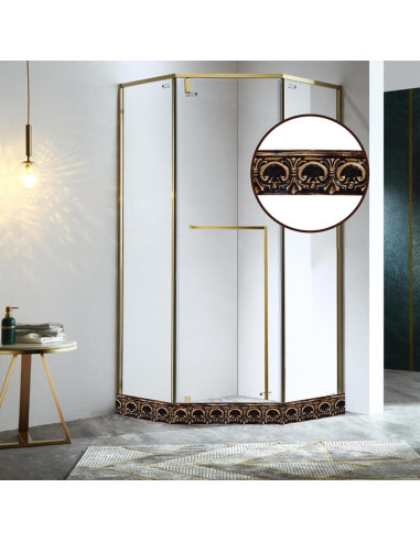 Moldura Autoadhesiva Flexible Leenevs 3m PVC Latón