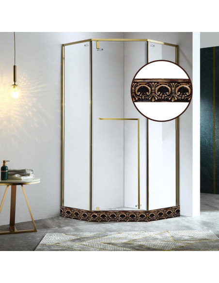 Moldura Autoadhesiva Flexible Leenevs 3m PVC Latón