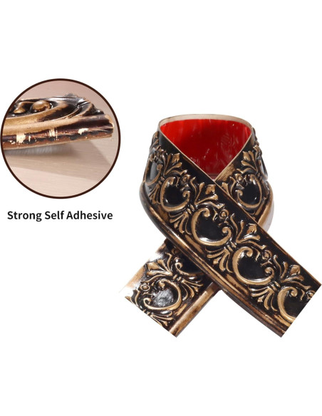 Moldura Autoadhesiva Flexible Leenevs 3m PVC Latón