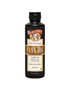 Aceite de Linaza Barlean para Mascotas Omega 3 355 ml