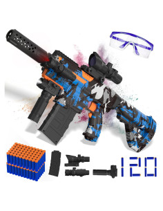 Blaster de Espuma Automático JIFTOK con 120 Dardos - Azul