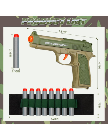 Set de 2 Pistolas de Juguete Blaster THINK WING con 20 Dardos