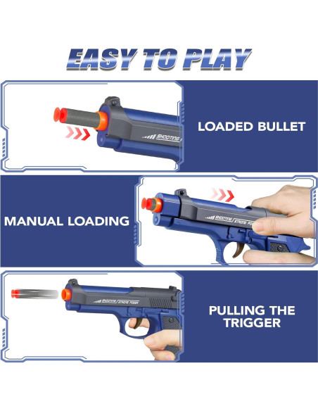 Set de 2 Pistolas de Juguete Blaster THINK WING con 20 Dardos