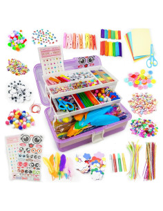 Kit de Manualidades SmilessKiddo 1000+ Piezas para Niños