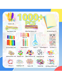 Kit de Manualidades SmilessKiddo 1000+ Piezas para Niños 2