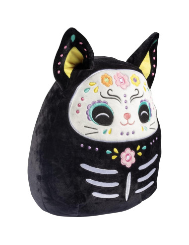 Squishmallows Gato del Día de los Muertos Zelina 30 cm - Peluche suave