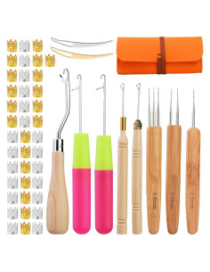 Juego de Ganchos de Crochet QMNNMA para Dreadlocks 0.5mm