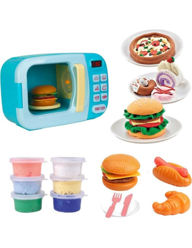 Juego de Cocina de Juguete Microondas Shenzhenshimeinaier 6 Colores