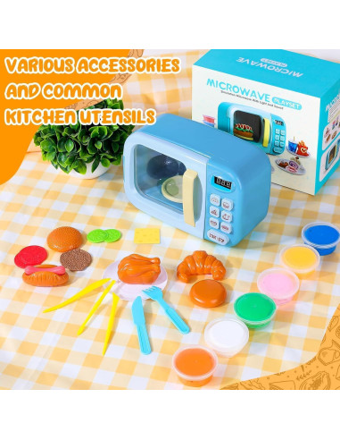 Juego de Cocina de Juguete Microondas Shenzhenshimeinaier 6 Colores