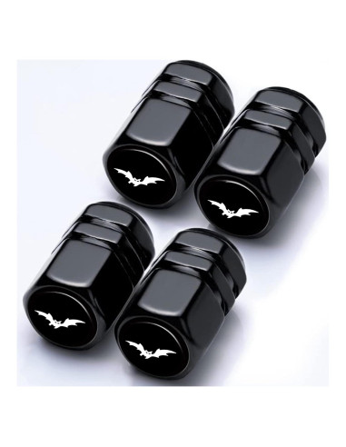 Tapas de Válvula de Neumático Ldntly Murciélago 4 Piezas