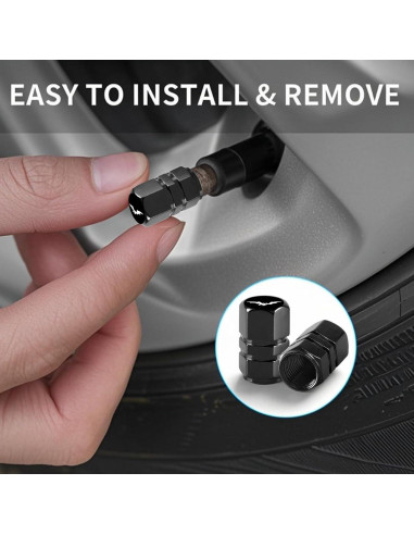 Tapas de Válvula de Neumático Ldntly Murciélago 4 Piezas