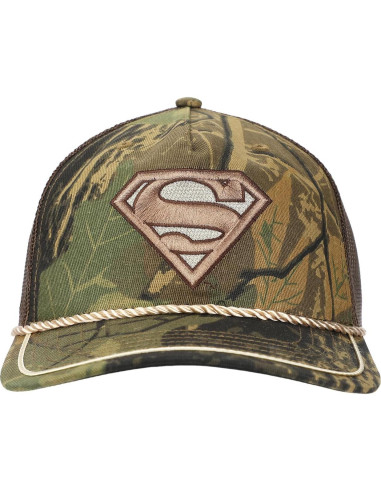 Gorra Trucker Camuflaje Superman Bordado Ajustable