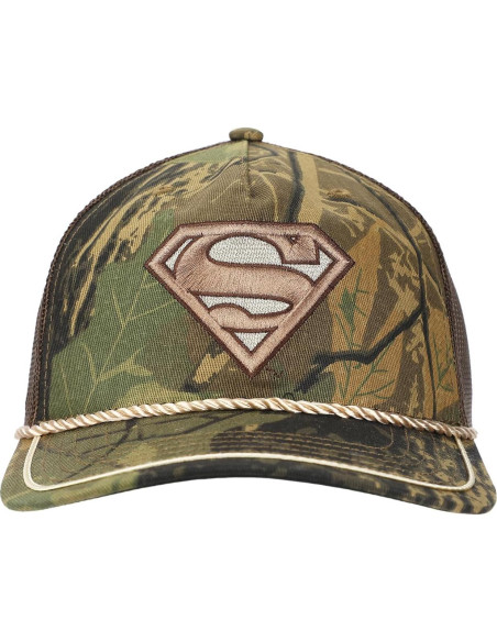Gorra Trucker Camuflaje Superman Bordado Ajustable