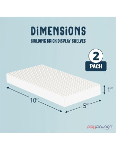 Estante de Exhibición de Madera Play Platoon 25.4x12.7 cm - 2 Unidades 2