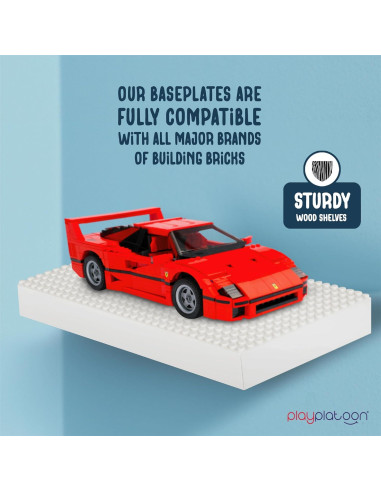 Estante de Exhibición de Madera Play Platoon 25.4x12.7 cm - 2 Unidades