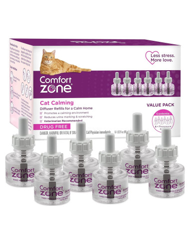 Refil Calmante para Gatos Comfort Zone - 6 Paquetes, 30 Días