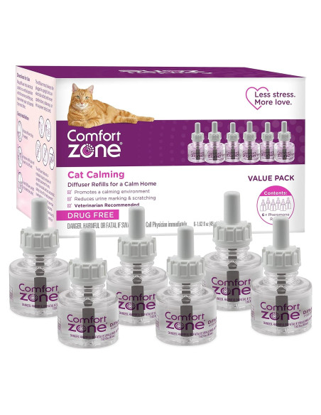 Refil Calmante para Gatos Comfort Zone - 6 Paquetes, 30 Días
