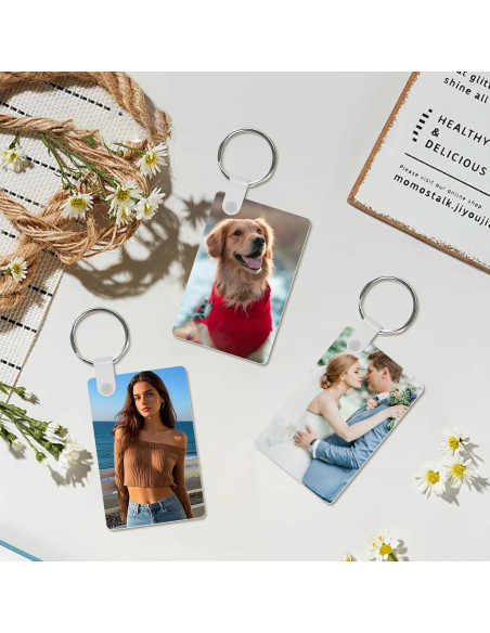 165 Piezas Llaveros de Metal para Sublimación ToBeAce 5.58x3.56cm