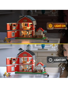 Juego de Construcción Casa de Campo OWNONE 1 con Iluminación LED - 1268 Piezas 2