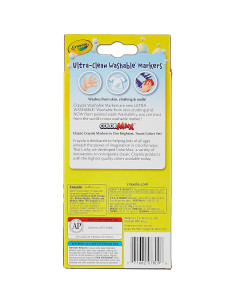 Marcadores Lavables Ultra Clean Crayola 8 Unidades Colores Clásicos 2