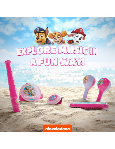 Conjunto Musical Lollipop - Flauta, Maracas, Armónica y Pandereta para Niños 24 meses+