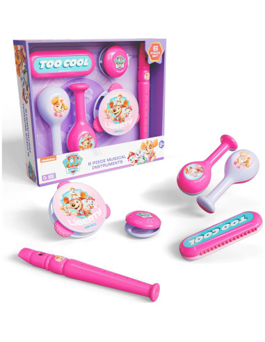 Conjunto Musical Lollipop - Flauta, Maracas, Armónica y Pandereta para Niños 24 meses+