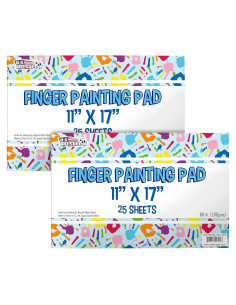 Bloc de Pintura con Dedos Suministro de Arte 28x43 cm - 50 Hojas