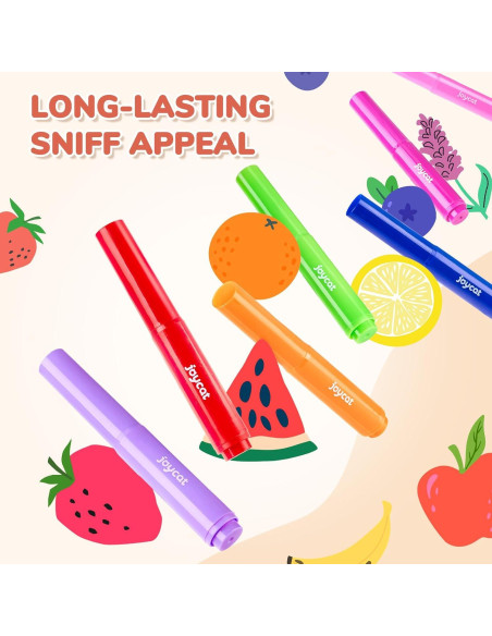 Marcadores Lavables Aromatizados JoyCat 24 Colores para Niños