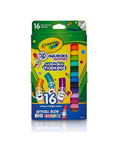 Marcadores Lavables Crayola Pip-Squeaks Skinnies 16 Colores