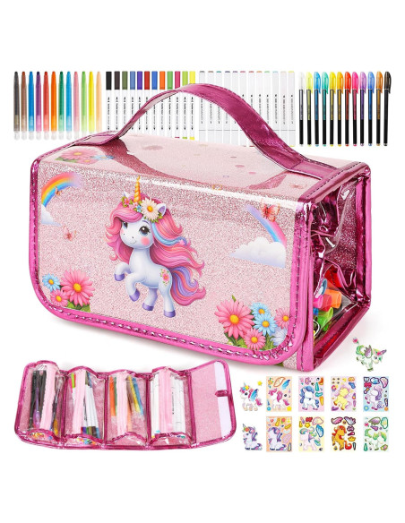 Set de Marcadores Lavables Kodvinp Unicornio Rosa 12 Piezas