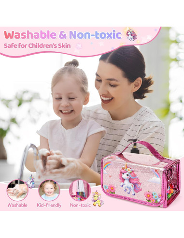 Set de Marcadores Lavables Kodvinp Unicornio Rosa 12 Piezas