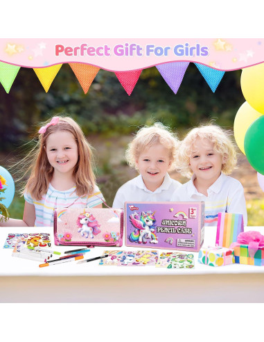 Set de Marcadores Lavables Kodvinp Unicornio Rosa 12 Piezas