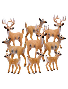 Figuritas de ciervo RESTCLOUD set de 9 para pasteles y juegos