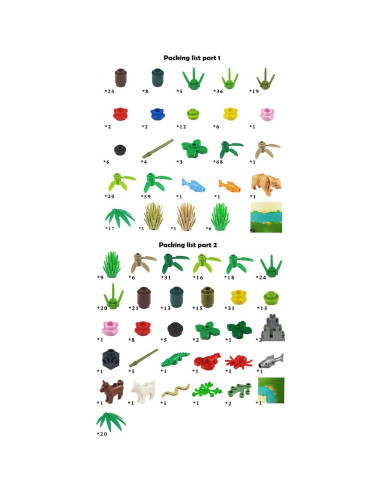 Juego de Construcción de Jardín Taken All - 580 Piezas