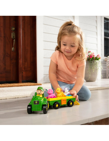 Tractor Musical John Deere con Sonidos de Animales - Juguete para Niños 18 meses