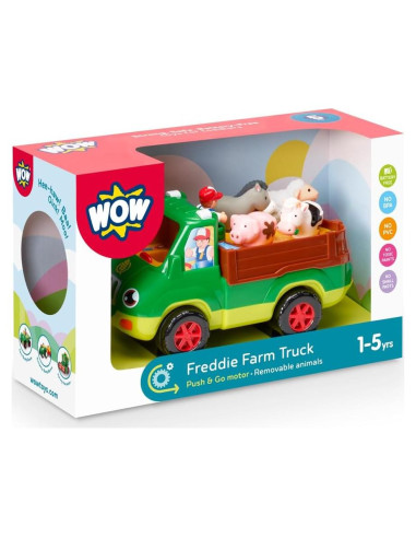 Camión de Granja Motorizado Wow Toys Freddie - 6 Piezas