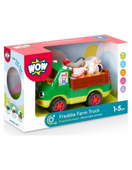 Camión de Granja Motorizado Wow Toys Freddie - 6 Piezas