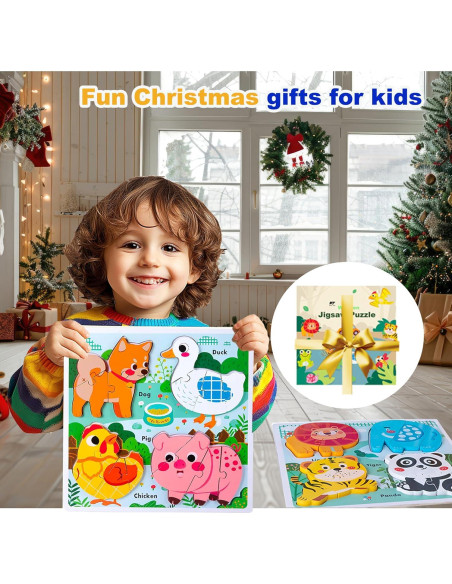 Rompecabezas de Madera de Animales HT HONOR 30x30 cm