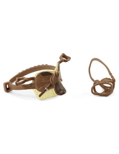 Conjunto Silla y Brida Schleich para Caballos - 9x3.5x14 cm