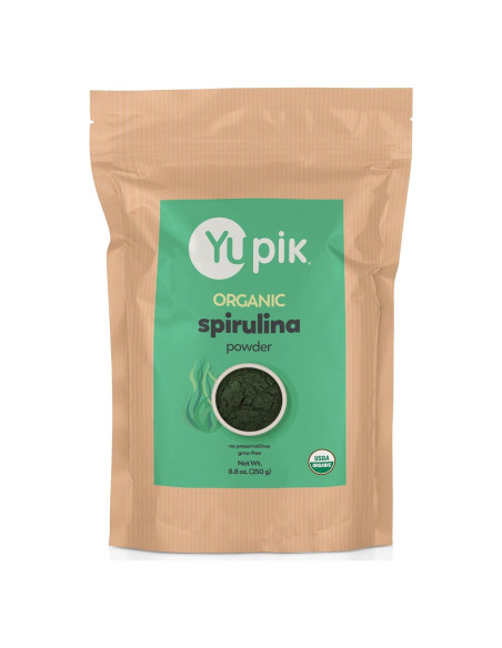 Yupik Spirulina Orgánica 250g - Superalimento Vegano Sin Gluten