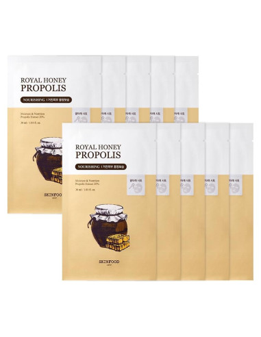 Mascarilla de Hoja SKINFOOD Real de Miel Set 10 Unidades 270ml
